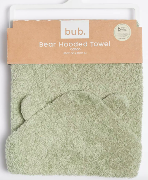 Target bub. Bear Hooded Towel