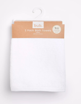 Target - 2 Pack bub. Bath Towels