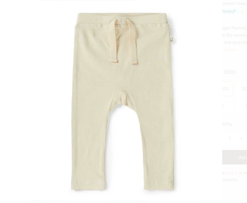 snuggle hunny Halo Organic Pants