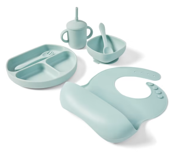 6 Piece Silicone Feeding Set