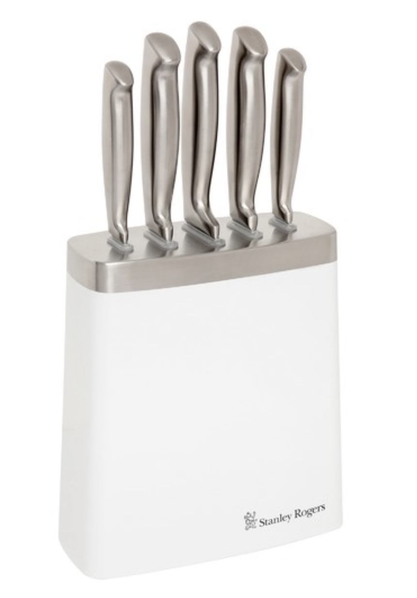 Stanley Rogers 6 Piece Knife And Block Set