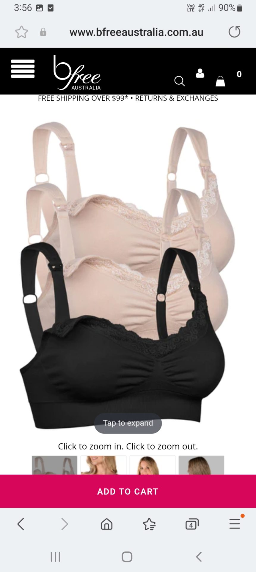 Wirefree Bamboo Nursing bras