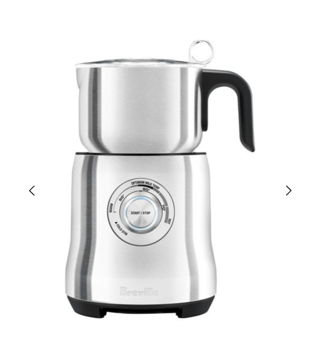 Breville The Milk Cafe Milk Frother in Brushed Stainless Steel BMF600BSS