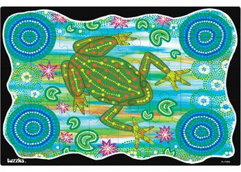 Aboriginal Art Frog Dreaming Puzzle 48 Pieces