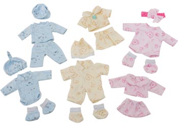 Assorted Doll Clothes – 32cm – Set of 6