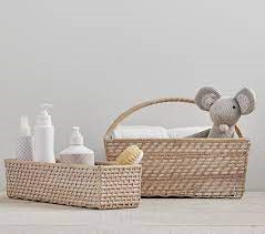 4Baby Nursery Basket Set White 3 Piece