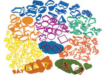 Play Dough Cutters Assorted – Pack of 100