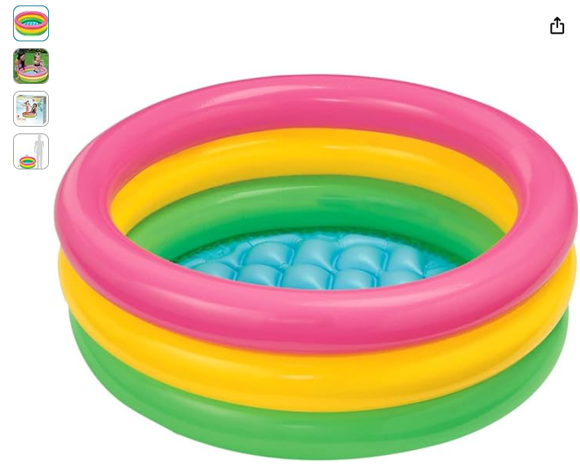 Small inflatable pool