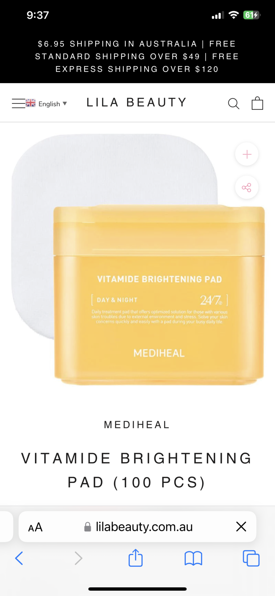 Mediheal vitamide pads