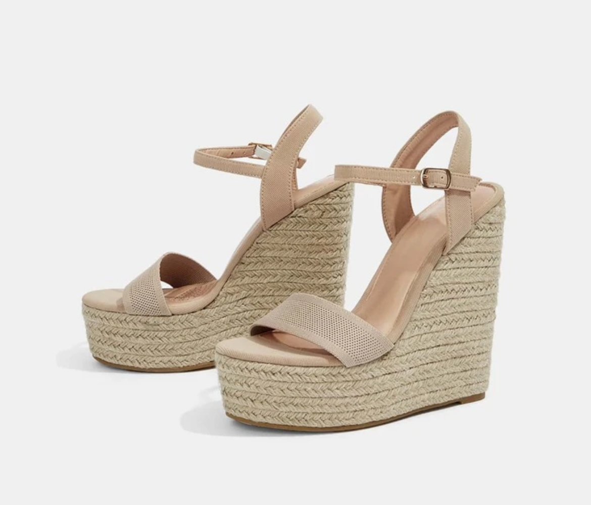 Cuccoo Destination Collection Espadrille Ankle Strap Wedge Sandals