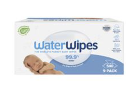 WaterWipes Biodegradable Wipes 9 x 60 Bulk Pack