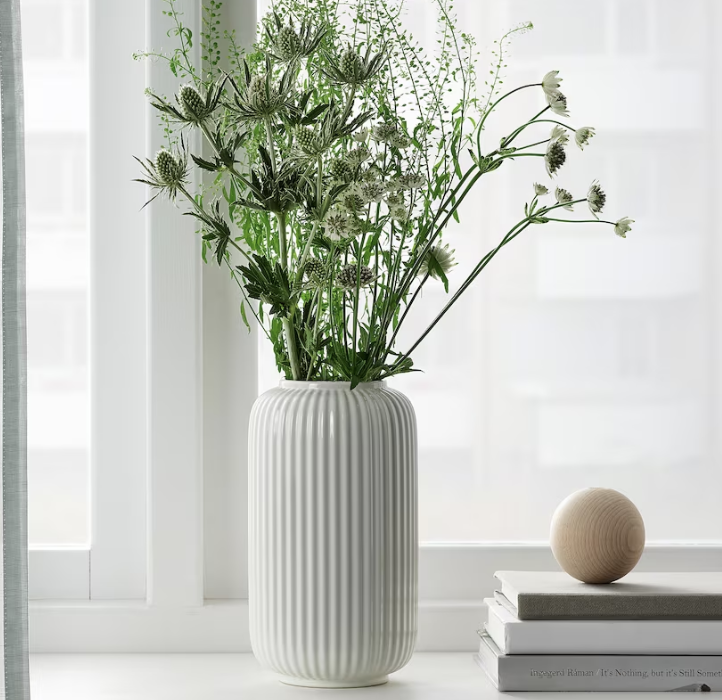 White Flower Vase