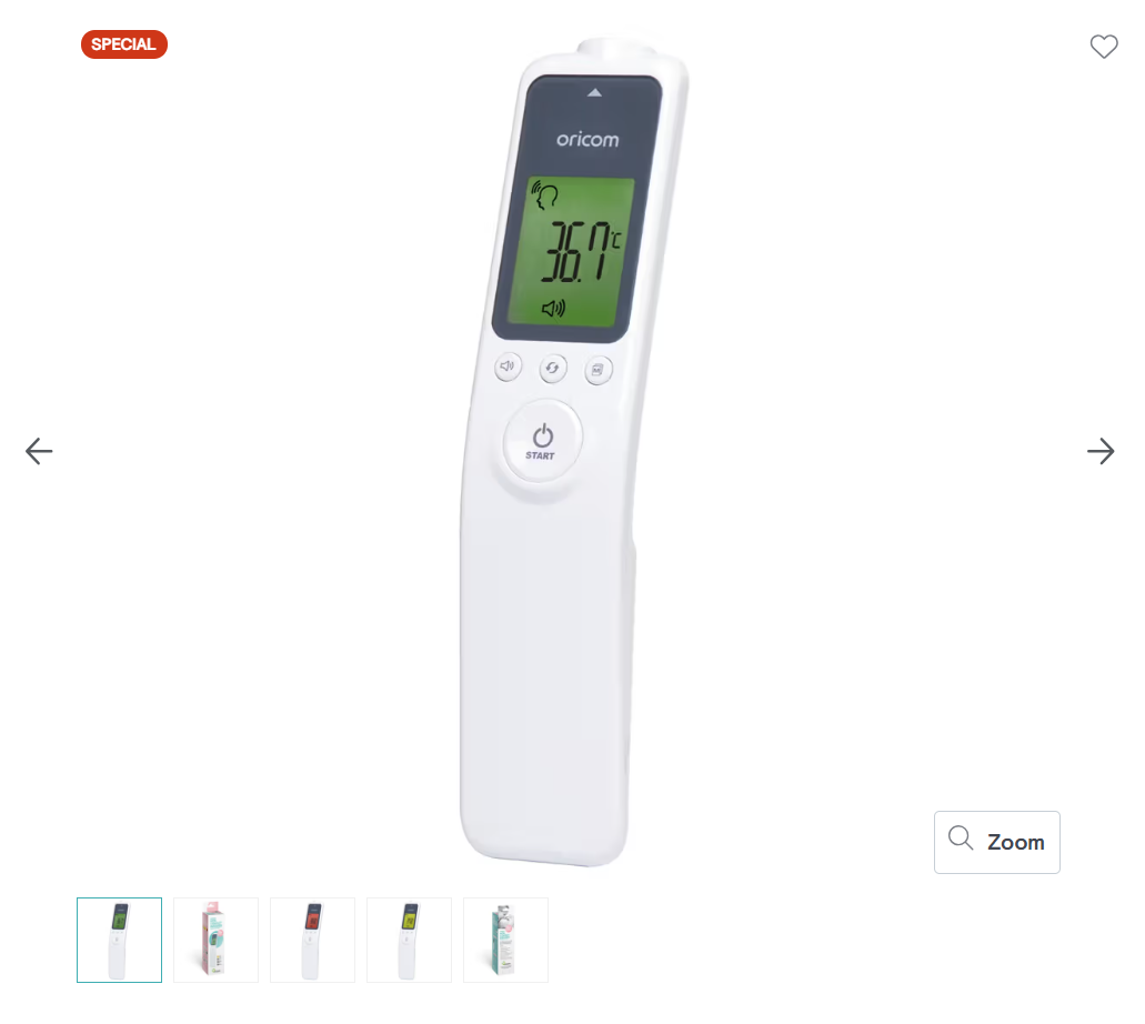 Oricom HFS1000 Non-Contact Infrared Thermometer