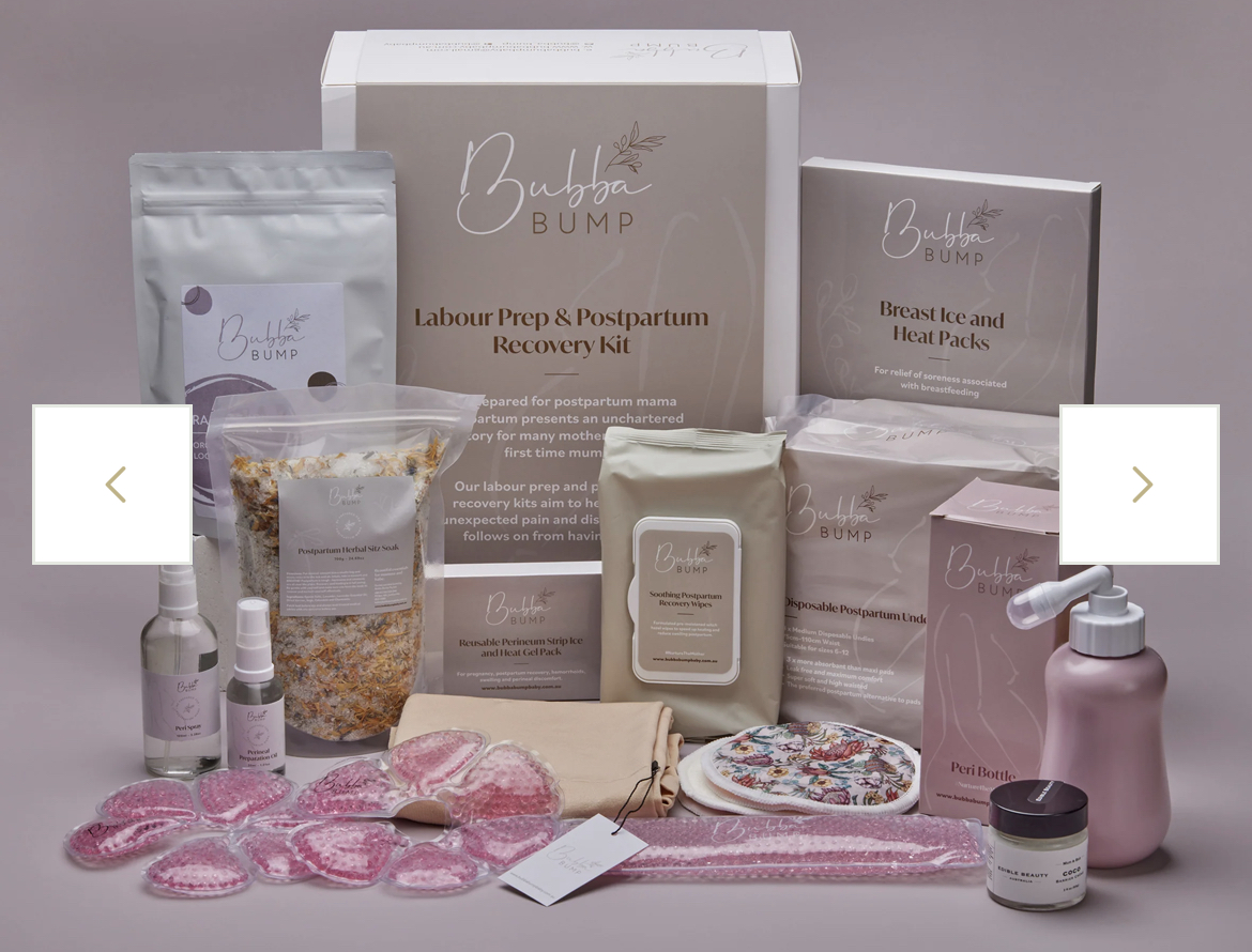 Bubba bump labour prep and post partum recovery pack