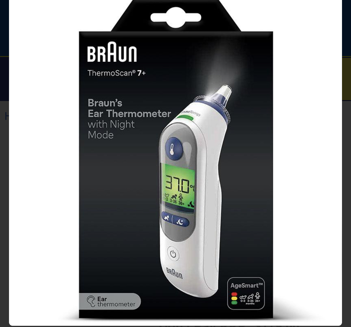 Braun thermoscan thermometer