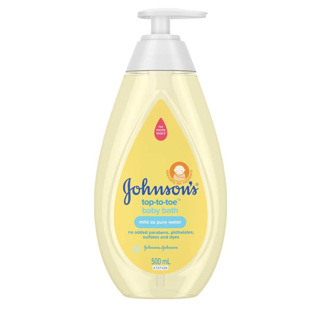 Johnson’s top to toe baby bath