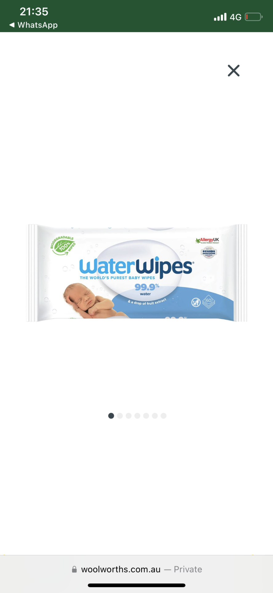 3x WaterWipes