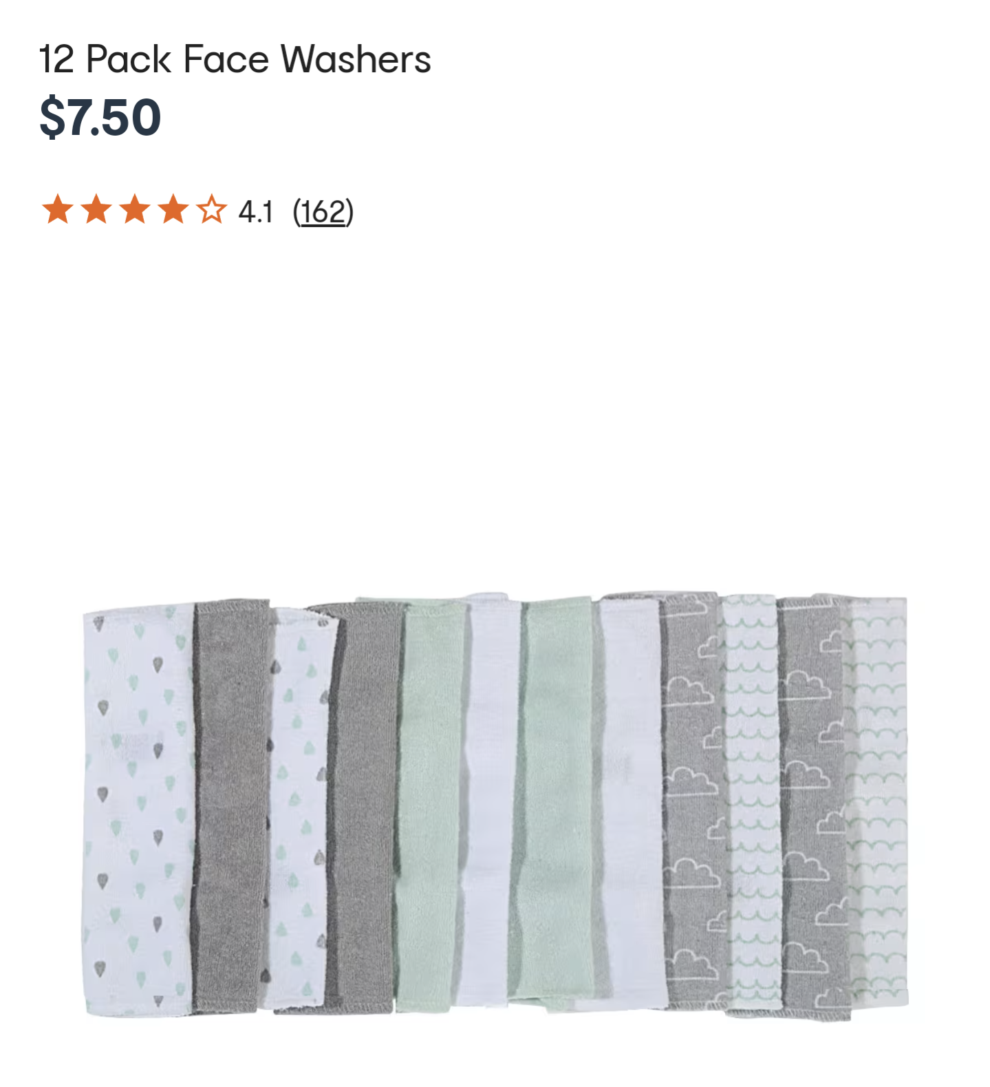 Baby Face Washers