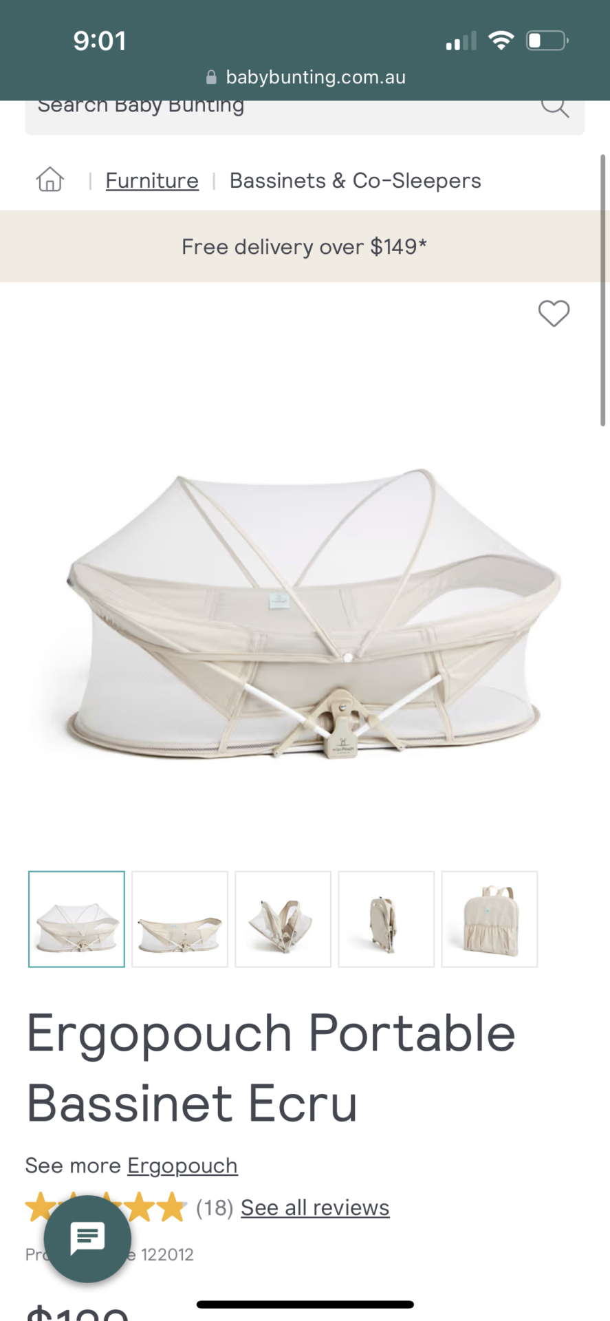 Portable bassinet