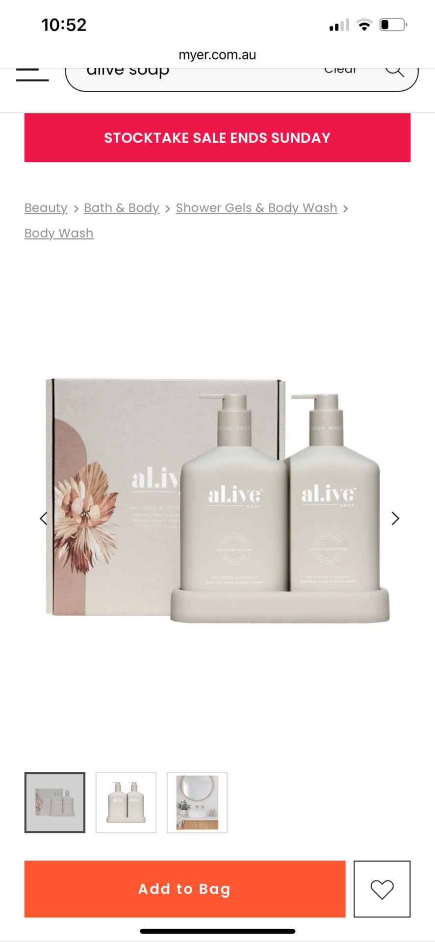 Alive hand wash