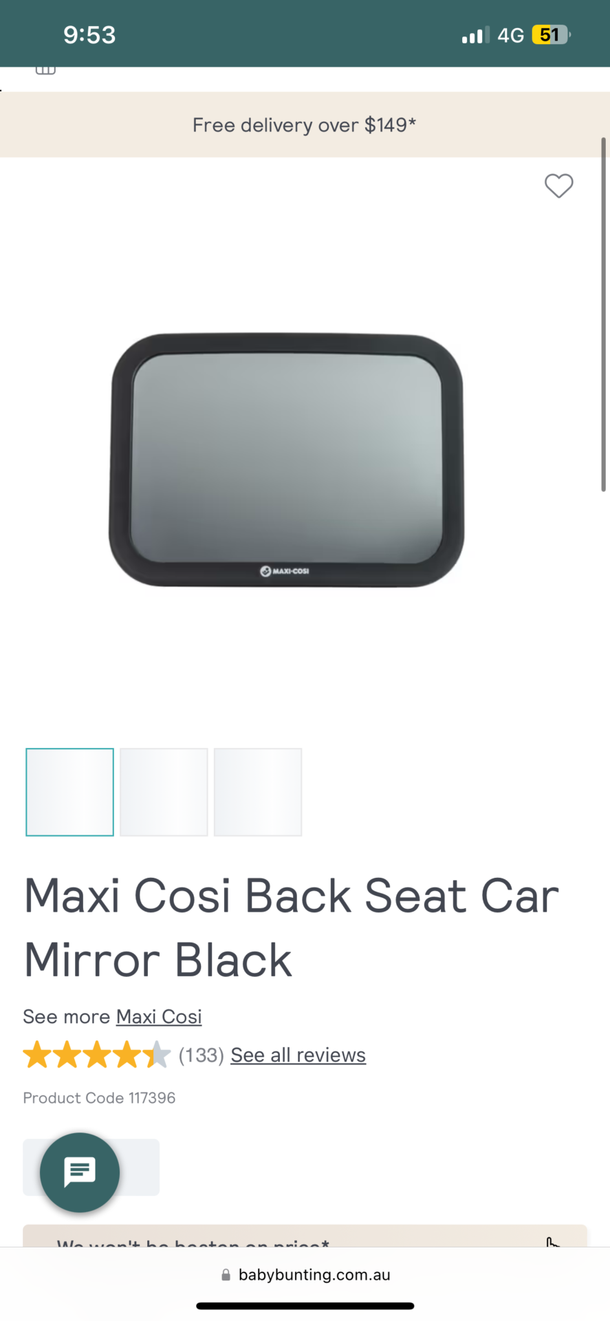 Car Seat Mirror