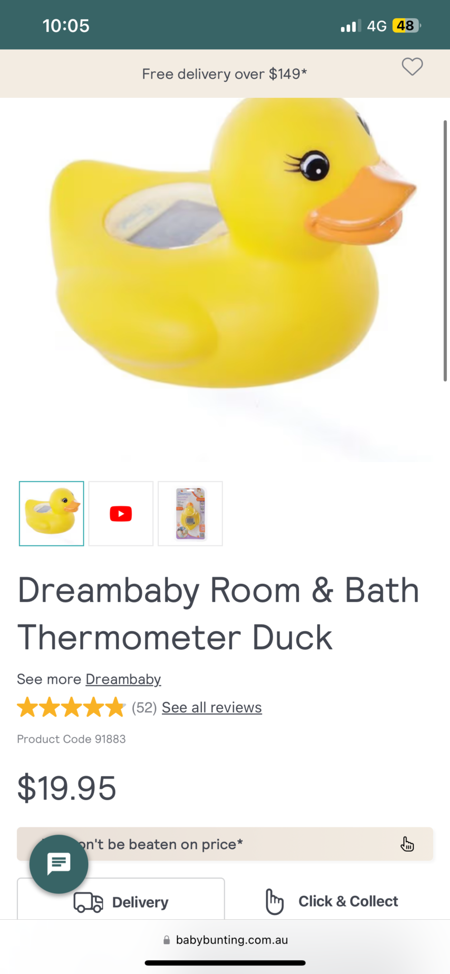 Bath thermometer