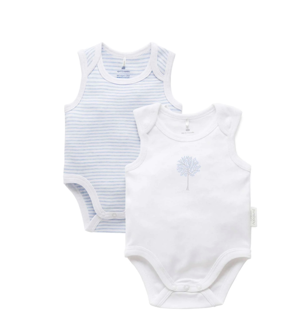 2 Pack Singlet Bodysuit