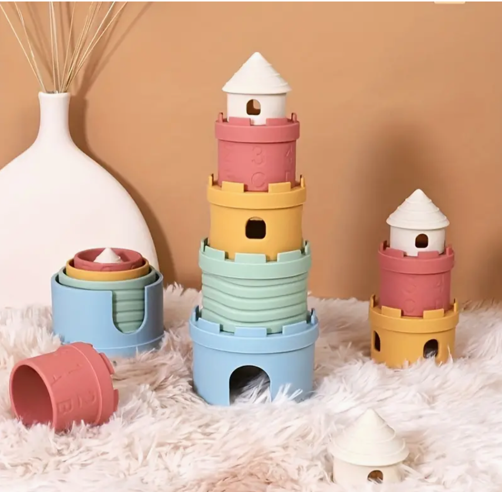 Silicone Stacking Castles