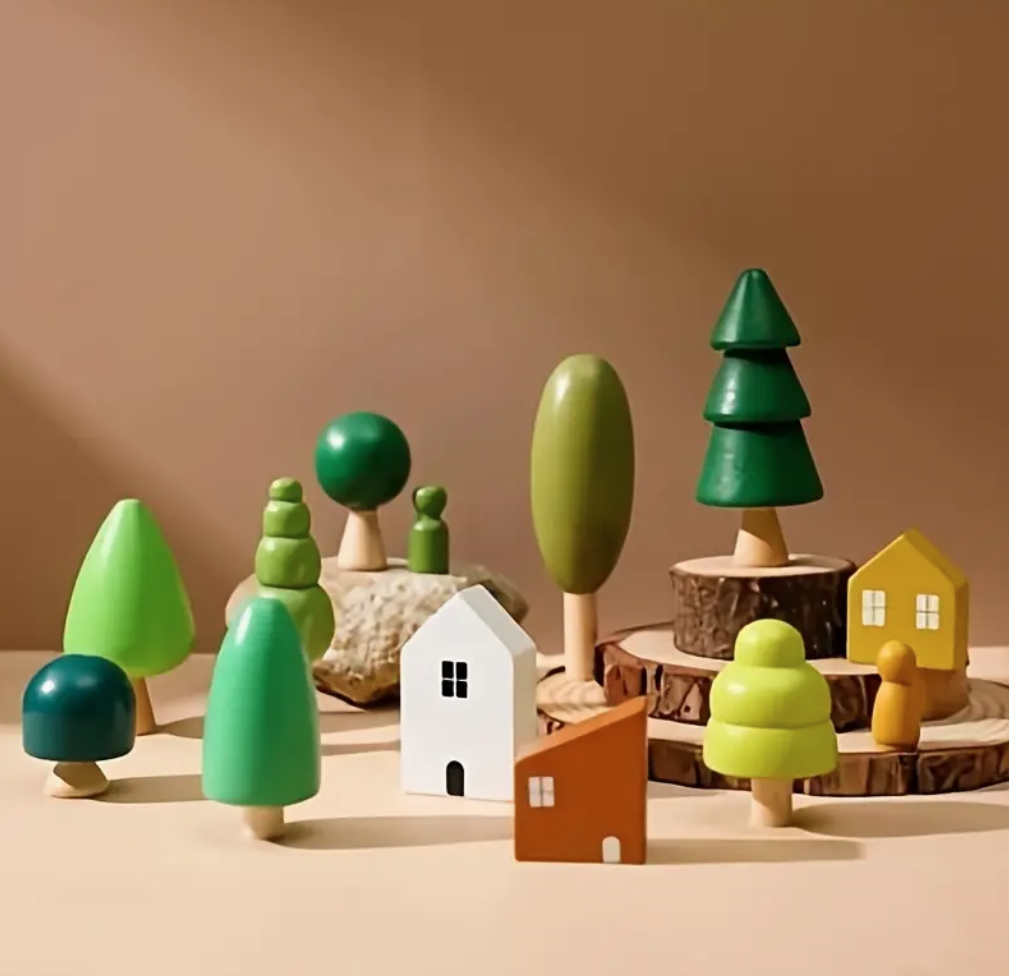 Wooden Tree Blocks