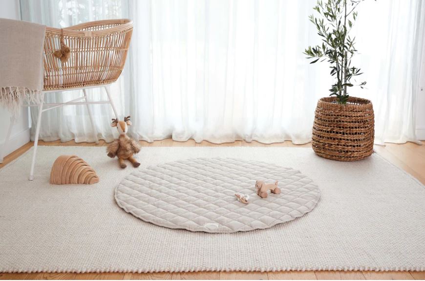 FRENCH LINEN PLAY MAT - OAT