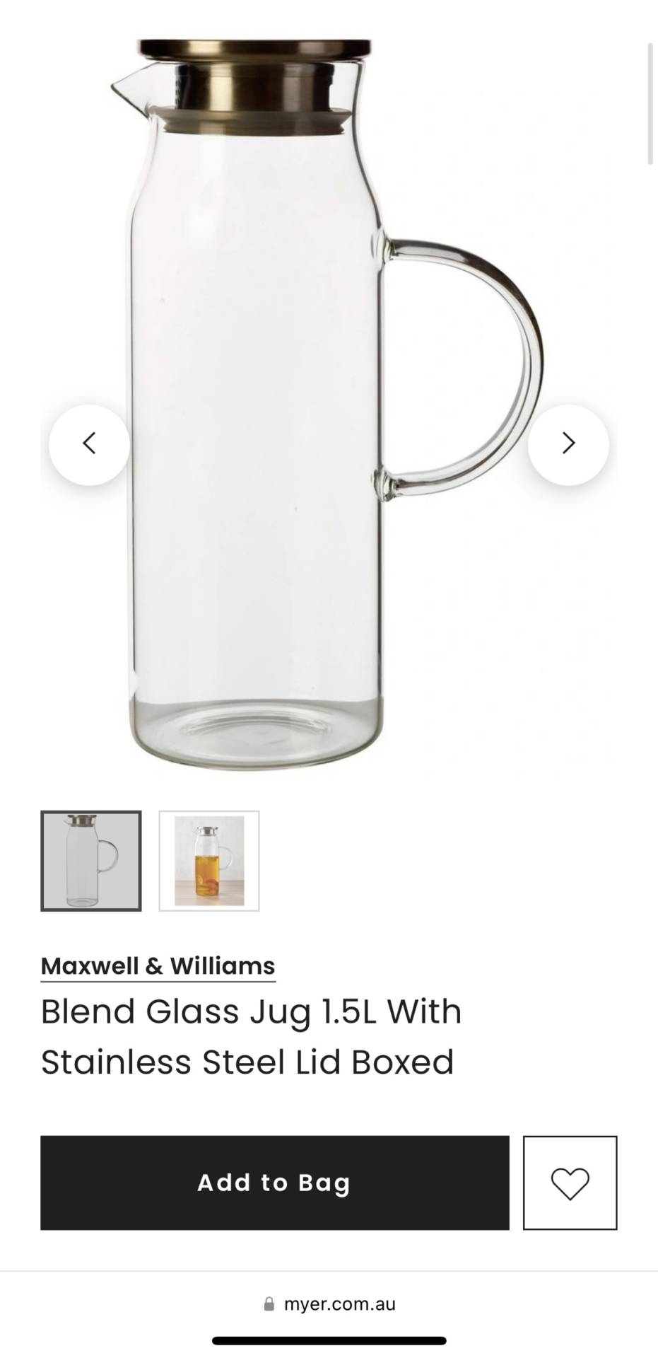 Maxwell & Williams jug