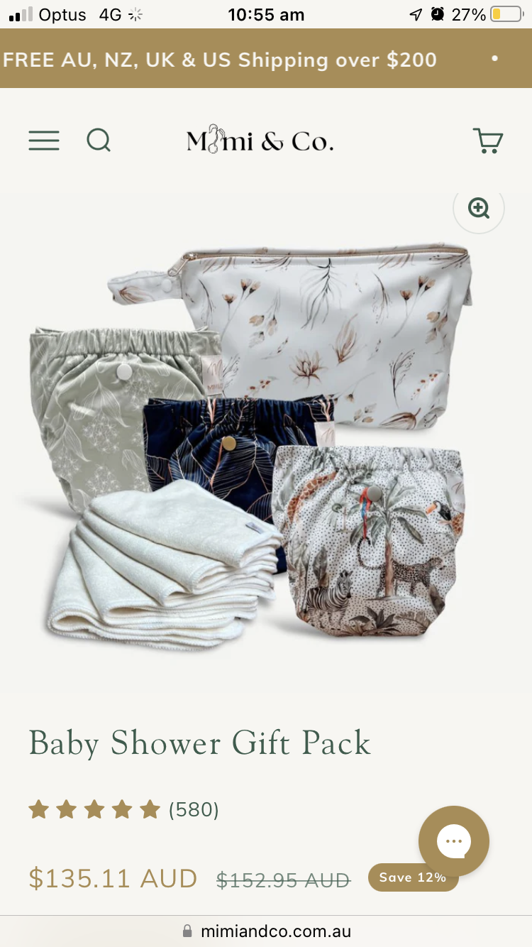 Reusable Nappy pack