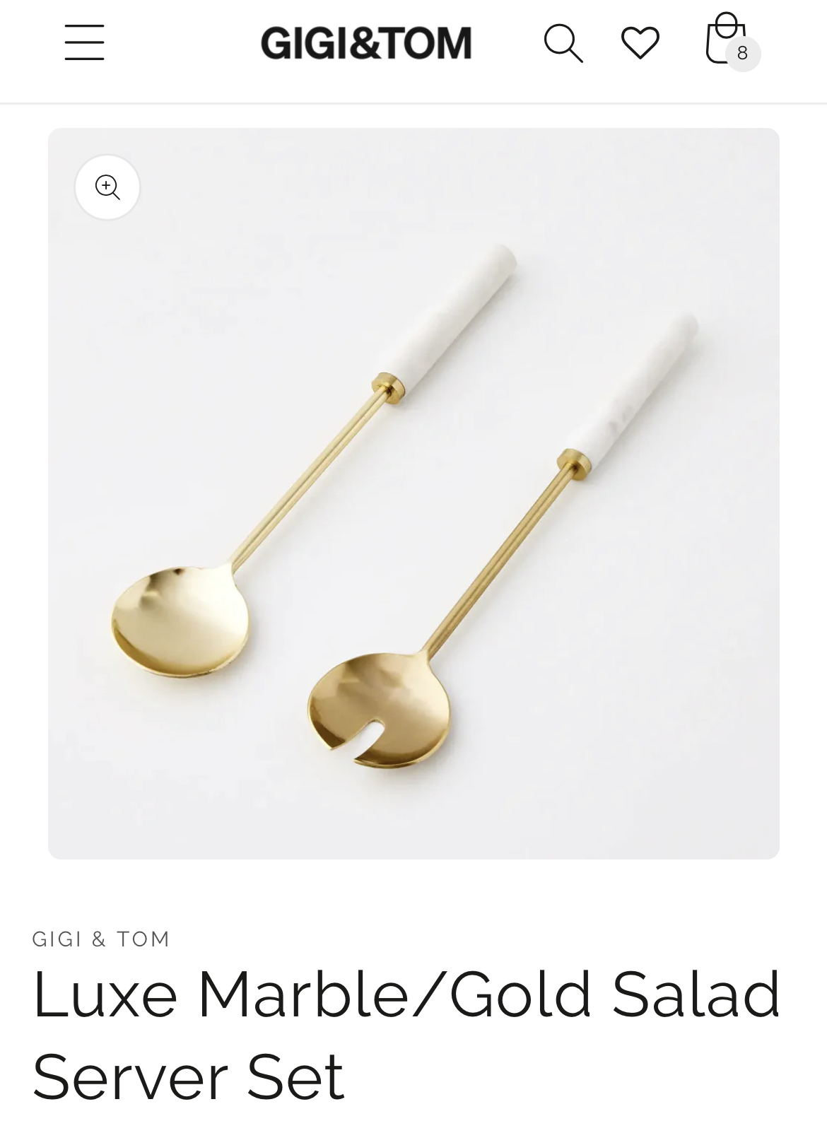 Gigi & Tom salad servers