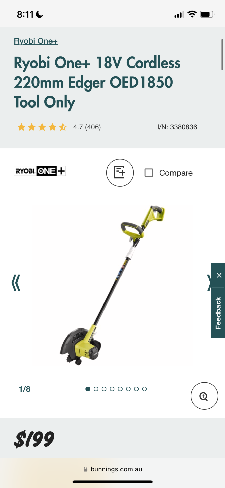 Ryobi edger