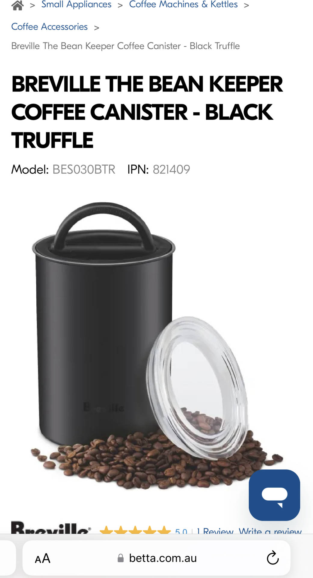 Breville the Bean Keeper Canister