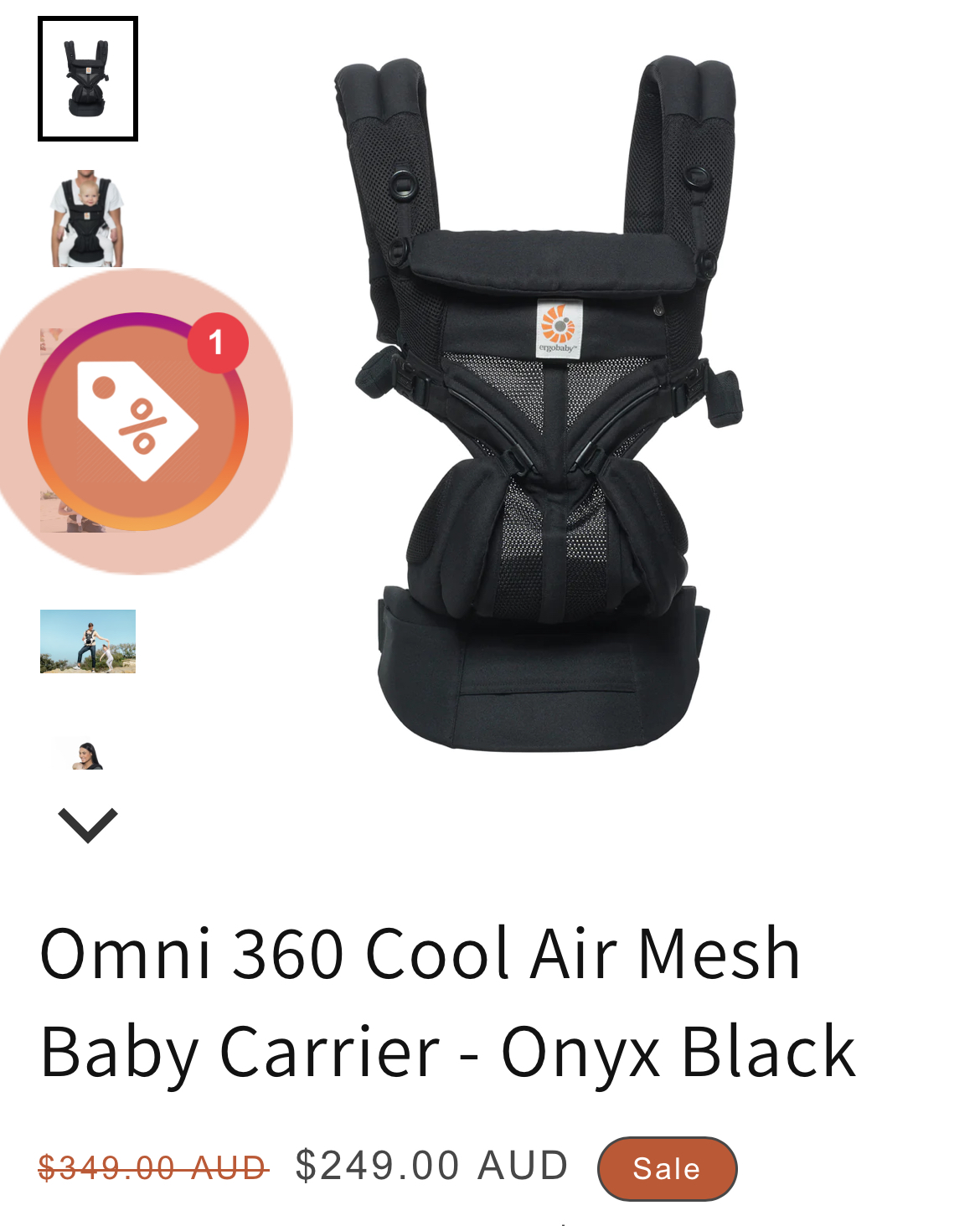 Ergo baby carrier