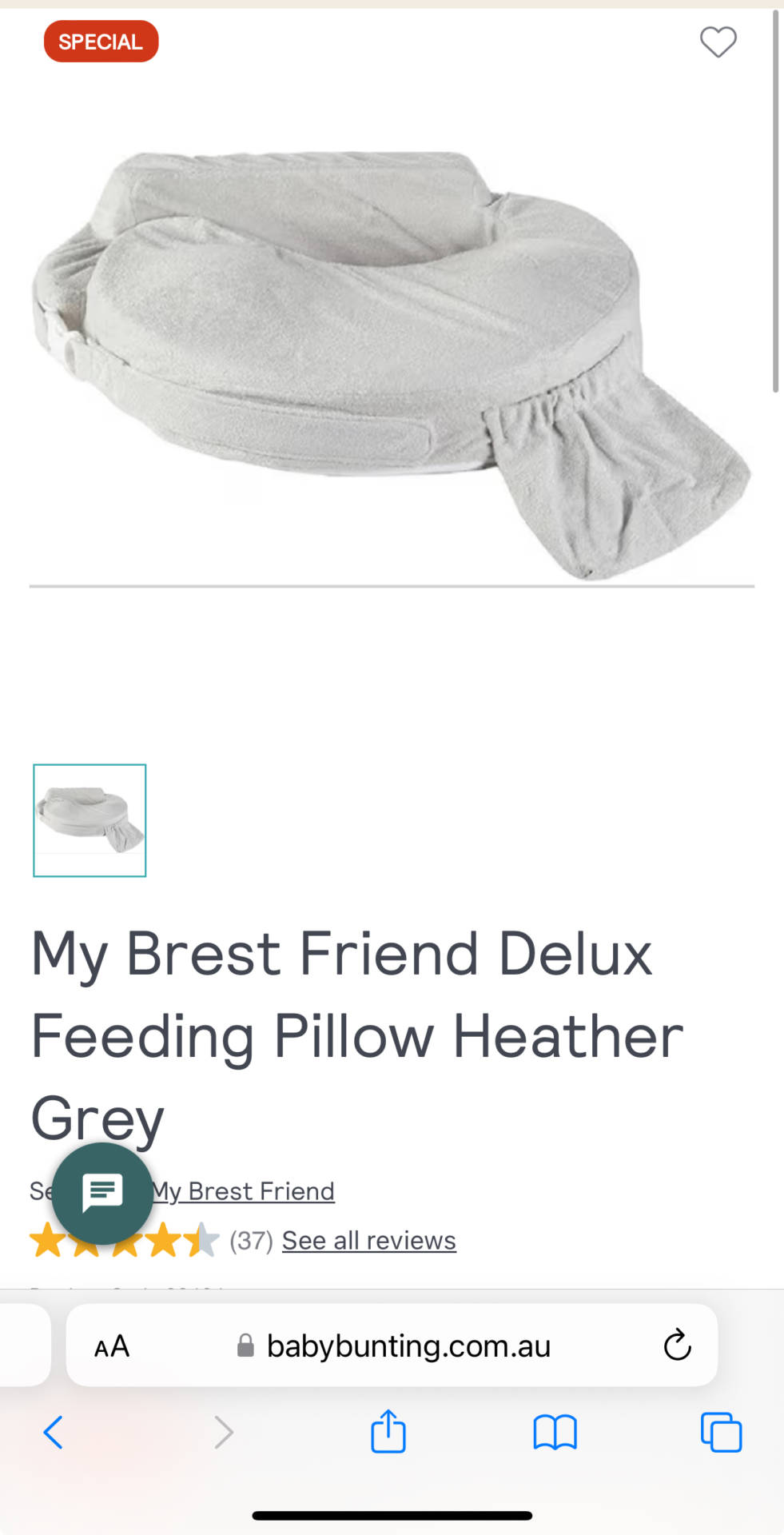 Breast feeding pillow