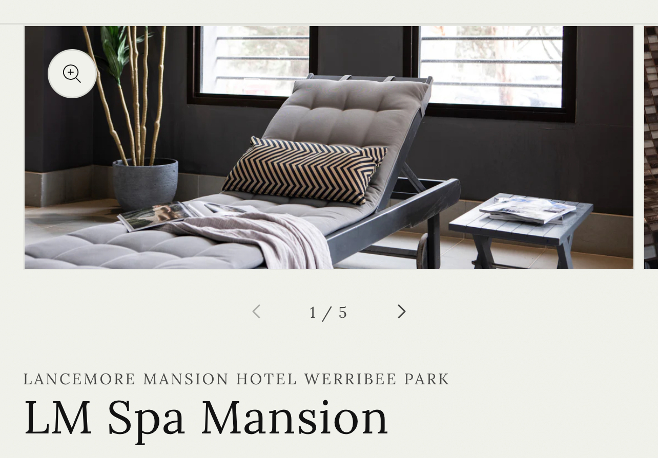 Werribee mansion spa voucher