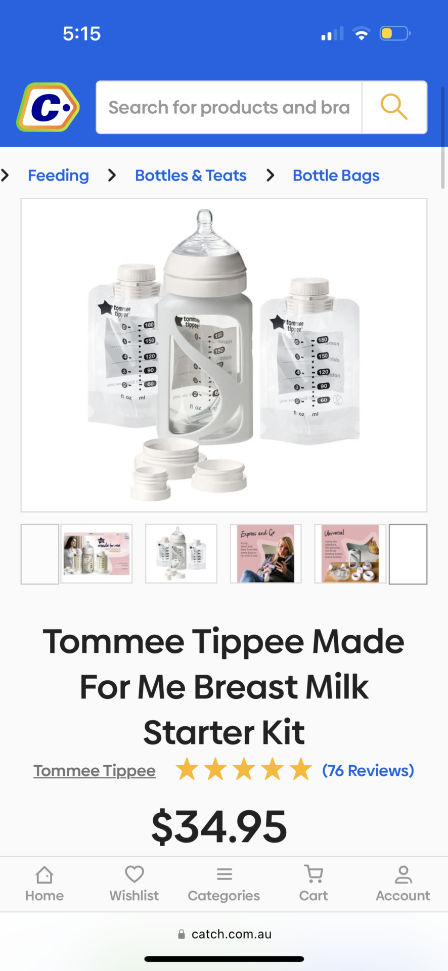 Breast milk starter kit