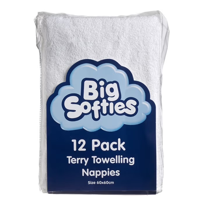 Big Softie - Towel Nappies - 2 packs