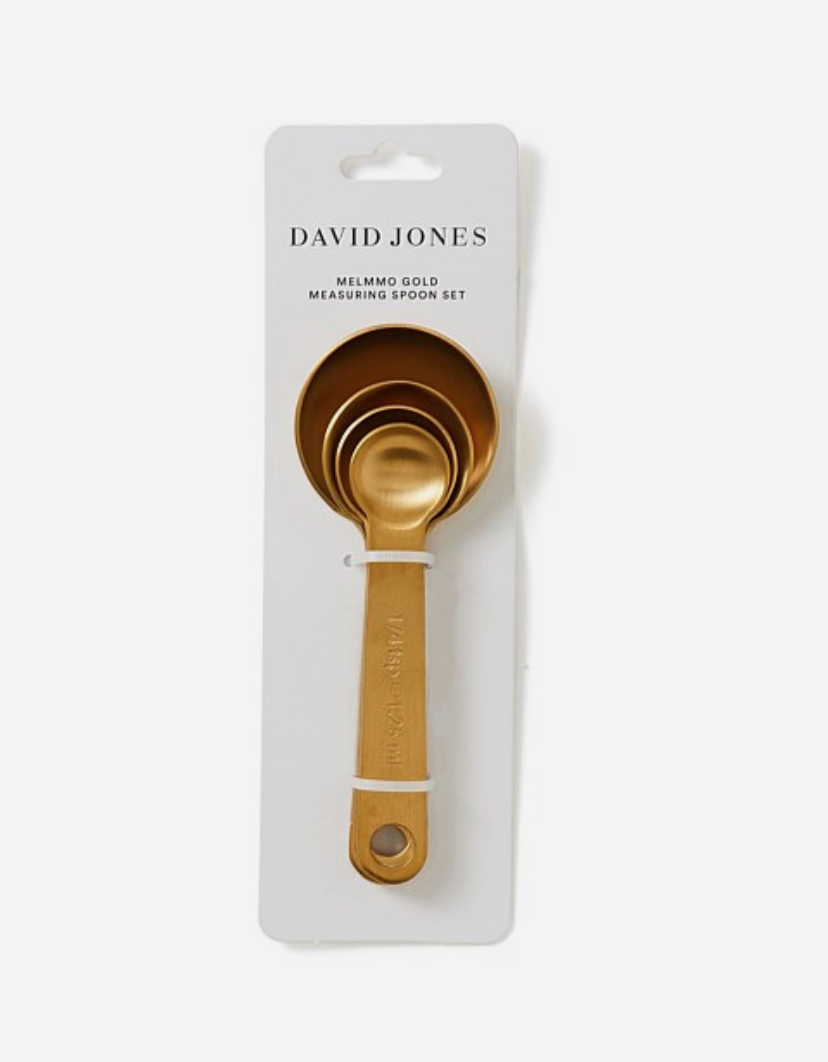 David Jones - Melmmo Gold Measuring Spoon Set of 4