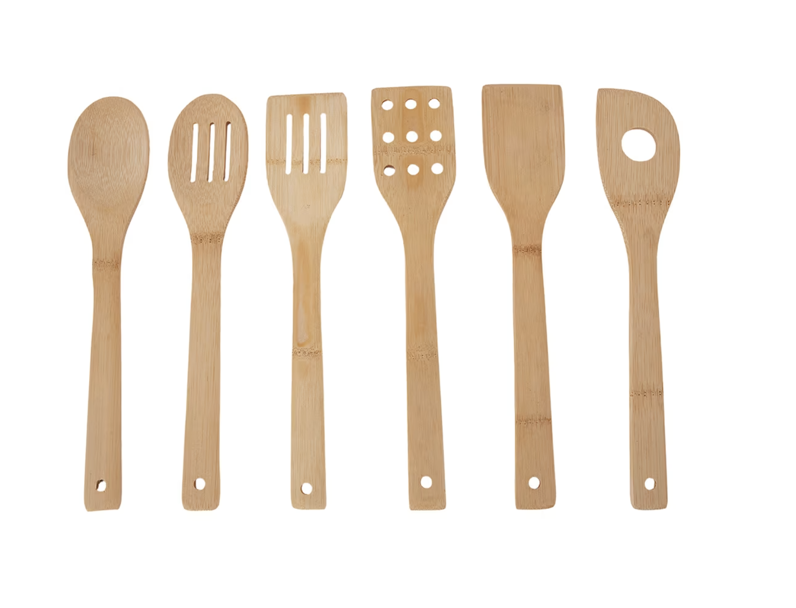 6 Bamboo Utensils