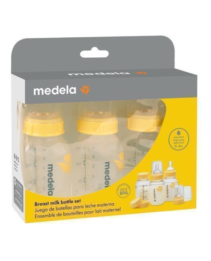 Medela Breastmilk Bottle 150ml with Wide Base Teat 3 Pack