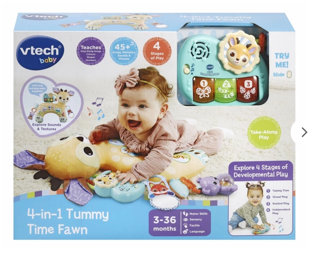 4-in-1 Tummy Time pillow