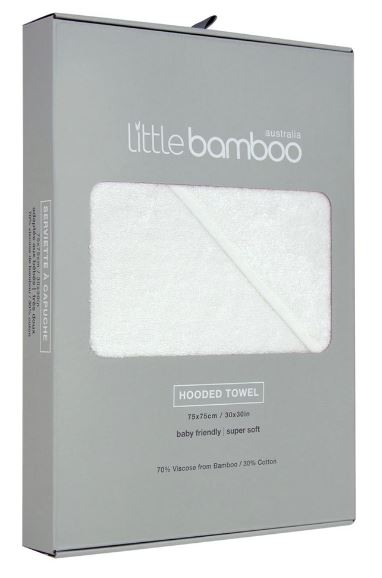 Hooded Towel - Natural White