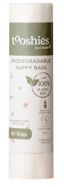 Tooshies Biodegradable Nappy Bags 40 Pack