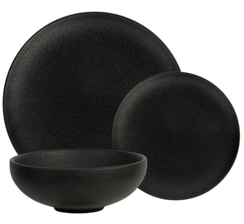 Black Dinner Set