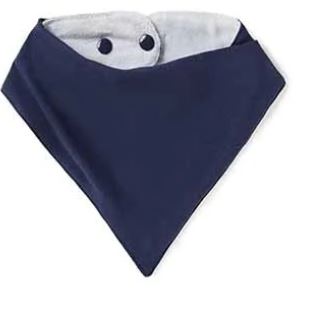 Organic Dribble Bib 2 Pack - Navy and Sage