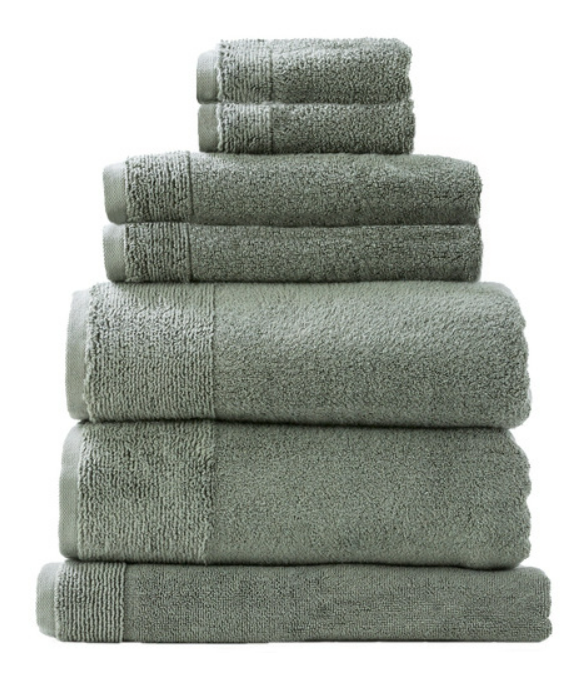 Green Bath Towel Set