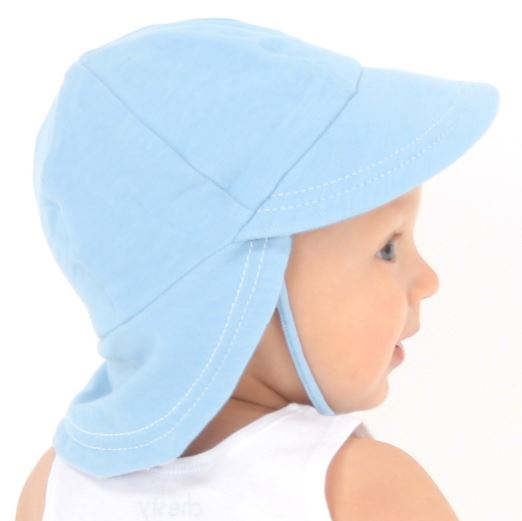 Legionnaire Hat with Strap - Baby Blue